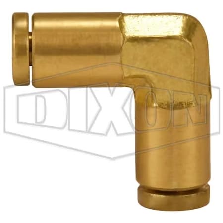Dixon Push-In Union Elbow, 1/8 in Nominal, Tube, Brass, Domestic 654