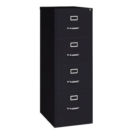 Hirsh 18" W 4 Drawer Vertical File Cabinet, Black, Legal 17549