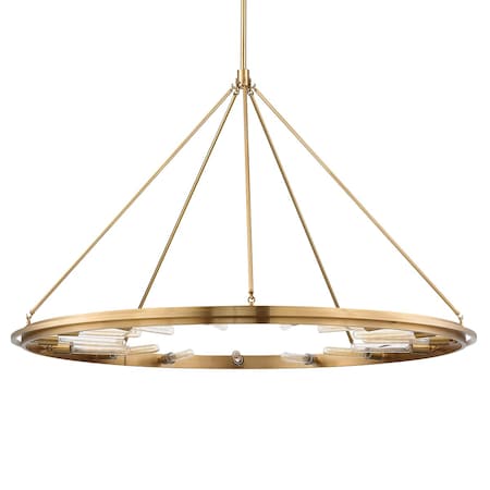Hudson Valley Lighting Chambers 15 Light Chandelier 58.25 In. Aged Brass 2758-AGB