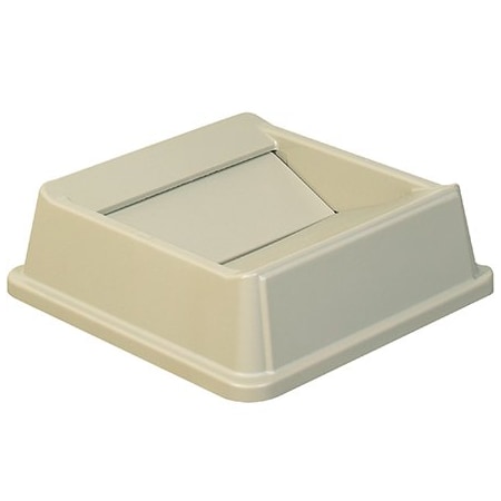 Rubbermaid Rubbermaid Hands-Free Trash Can Lid - 35 Gallon, Beige RUB137LBE