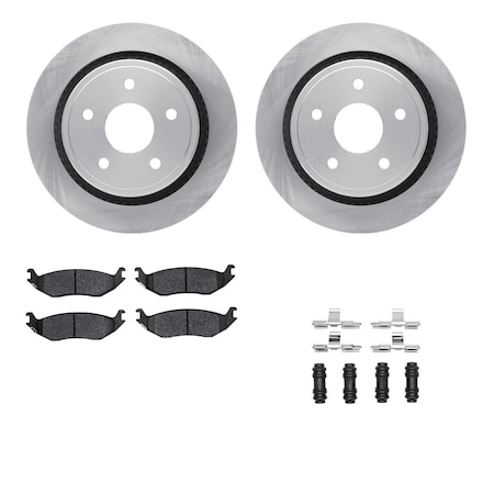 Dynamic Friction Co DFC Brake Rotor- Heavy Duty Brake Pad includes Hardware 6412-40031