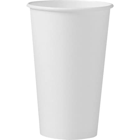 Solo SOLO Polycoated Hot Paper Cups, 16 oz, White 316W-2050