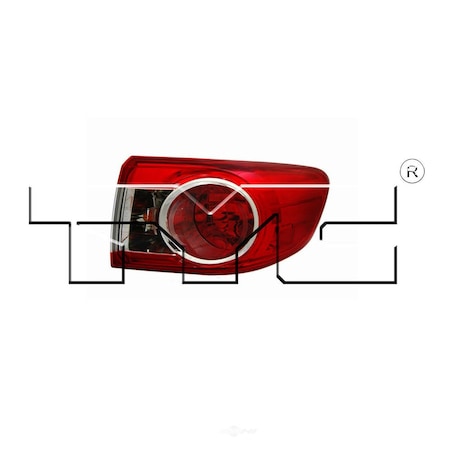 Tyc Capa Certified Tail Light Assembly 11-6363-00-9