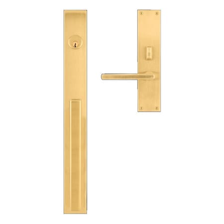 Baldwin Baldwin Minneapolis 20in Left Hand Single Cylinder Entry Mortise Lock Trim with 5162 Lever 6977044LENT