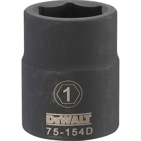 Dewalt Impact Socket, 3/4 IN DR, 1 IN SAE DWMT75154OSP