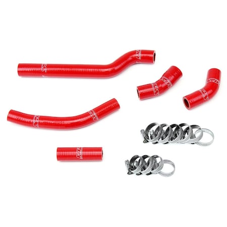 Hps Performance High Temp Reinforced Silicone Radiator Coolant Hose Kit, Red,  57-1260-RED