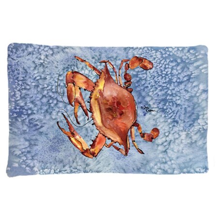 Carolines Treasures 20.5 x 30 in. Crab Moisture Wicking Fabric Standard Pillow Case 8147PILLOWCASE