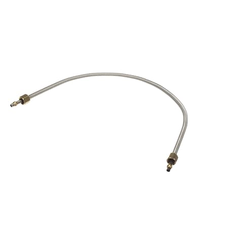 Viking Commercial Flex Tubing, 3/16in Compression x 3/16in Compression, 16in Long, Stainless Steel 009401-000