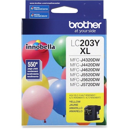 Brother High Yield Yellow Ink Cartridge LC203Y