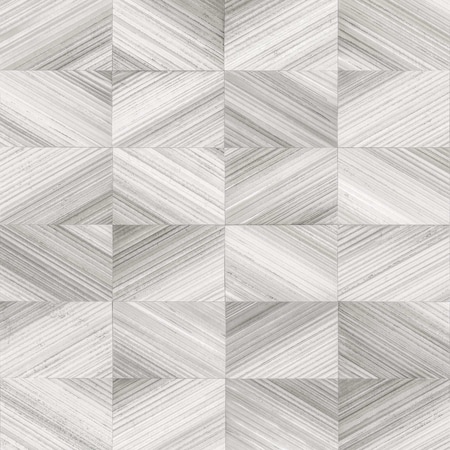 Brewster Stratum Grey Geometric Faux Wood Wallpaper 2904-25379