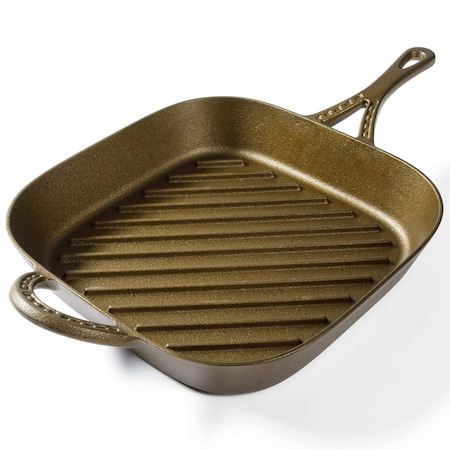 Wanda June Home By Miranda Lambert 11 Inch Cast Iron Pre-Seasoned Square Grill Pan in Bronze 139783.01R