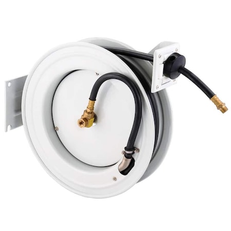 Alert Reel Mfg ProReel Industrial Air Hose Reel, 100', 3/8" Flexible Hose Diameter, Single Arm, Retractable HRH9-A30U