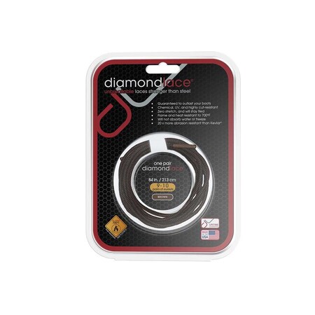 Diamond Performance Diamondlace 84-In. Brown Fire Resistant DLFR084BRO.DIA