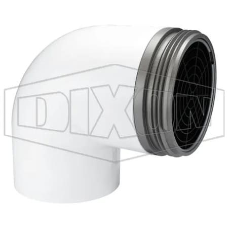 Dixon 90Deg Dry Hydrant Male Adapter, 4-1/2 in, Male NST NH, Aluminum, Domestic ADH90M45F