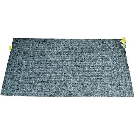Simple Spaces Door Mat, 30 in L, 18 in W, Non-Woven Surface, Dark Gray 06ABSHE-02-3L
