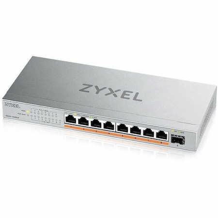 Zyxel 8-PORT 2.5GBE UNMANAGED POE++ SWITCH WITH 1 PORT 10G SFP+ XMG108HP