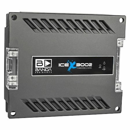 Banda 3000W 2 Ohm Car Audio Amplifier, Red ICEX3000.2RED