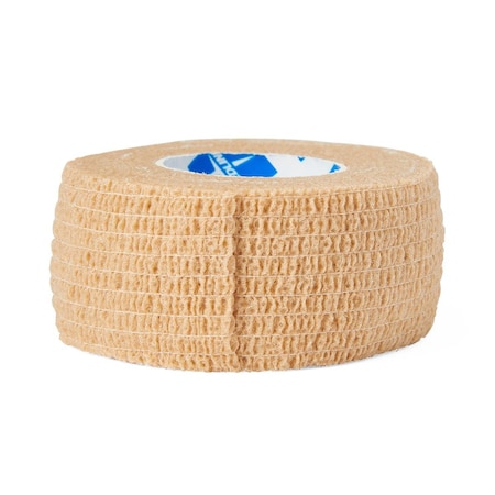 Medline Nonsterile Self-Adherent Wrap, Tan, 1in x 5 yd. (2.5 cm x 4.6 m) PRM088001H