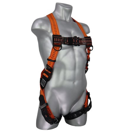 Malta Dynamics Javelina Full Body Harness, L/XL, 130-310 lb, Quick Connect Chest/ Tongue Leg Straps, Back D-Ring B4301