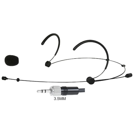 Galaxy Audio Black Color Lightweight Omnidirectional Microphone for Presentations with Senn 3.5 MM three conduct HS3OBKSEN
