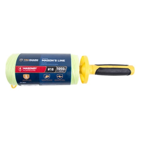 Mibro Group No. 18 x 1050 ft. Tru-Guard High Visibility Neon Yellow Twisted Nylon Mason Twine 231831