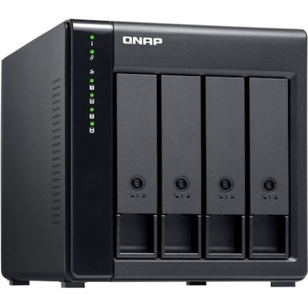 Qnap 4-bay desktop SATA JBOD expansion unit with a QXP-400eS-A1164 PCIe SATA host card TL-D400S-US