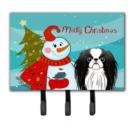Carolines Treasures Snowman With Japanese Chin Leash and Key Holder BB1850TH68