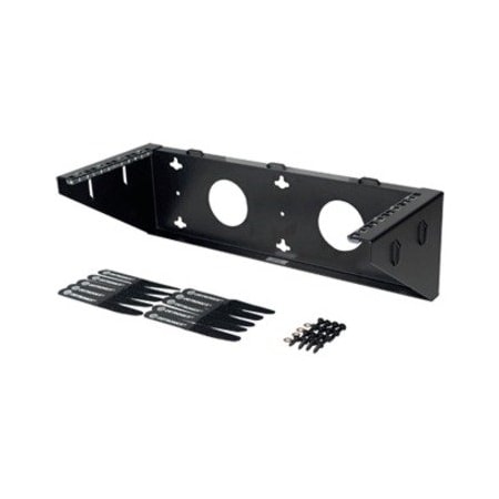 Ortronics FLUSH-MOUNT WALL BRACKET, 4U, 6"HX20.25"WX8.1"D, 200LB CAP, STEEL, BLACK WMBV4U