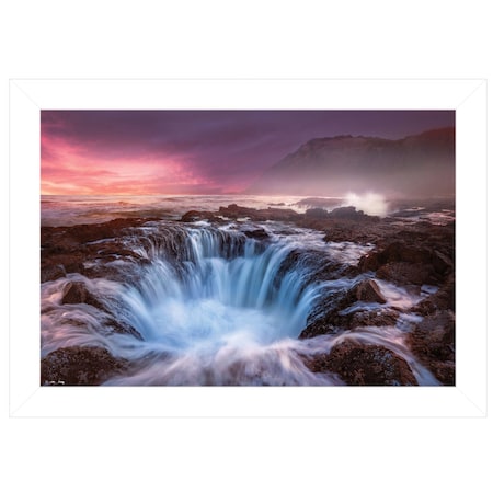 Homeroots Genesis 1 White Framed Print Wall Art 405068