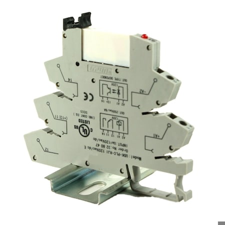 Automation Systems Interconnect TB Relay 120V, DIN Rail Relay120Vac/dc W/ Spring TB Connections, SPDT, 120Vac/dcCoil, 6A 250VacContact ASI328047