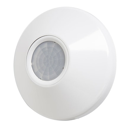 Lithonia Lighting Dual Tech (PIR/Microphonics) Occupancy Sensor 16 - 36' White nLight NCM-PDT-10-RJB