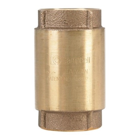 Campbell CV5TLF 1.25 in. FIP x 1.25 in. 200 PSI FIP Brass Check Valve 4509329
