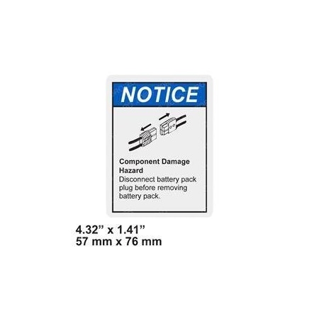 Genie REPLACEMENT DECAL, BATTERY CABLES 28372