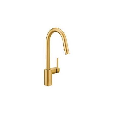 Moen Brushed gold one-handle pulldown kitchen faucet 7565BG