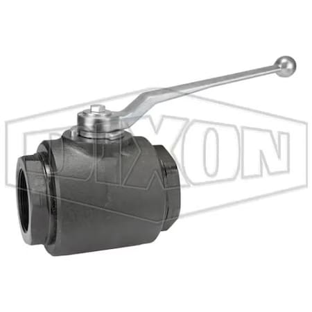 Dixon HPBV Full Bore High Pressure Ball Valve, FNPT End Style, Carbon Steel Body, FKM/FPM/POM Polyacetal S HPBV200