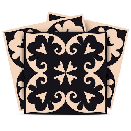 Homeroots 6" X 6" The Sheep Peel And Stick Removable Tiles 390765