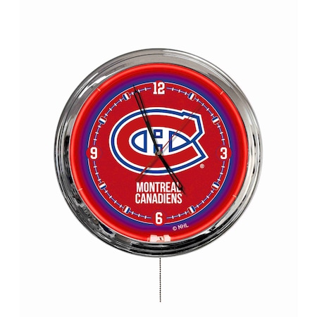 Holland Bar Stool Montreal Canadiens 16 LED Wall Clock ClkL16