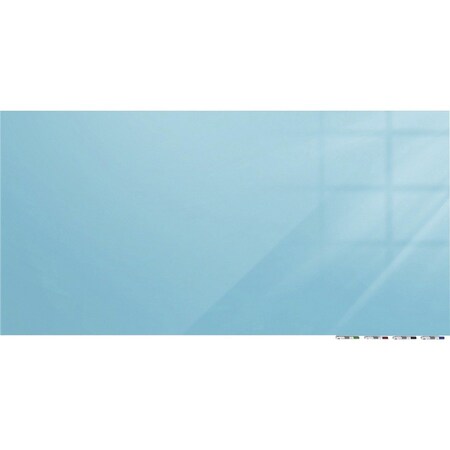 Ghent Magnetic Glassboard, 4Hx5 ft.W, 1/4", Blue, Glass, 48", 60", Blue ARIASM45BE