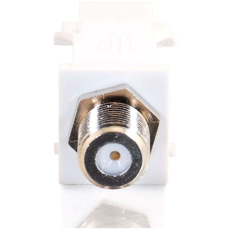 C2G SNAP-IN F-TYPE F/F KEYSTONE INSERT MODULE - WHITE 03824