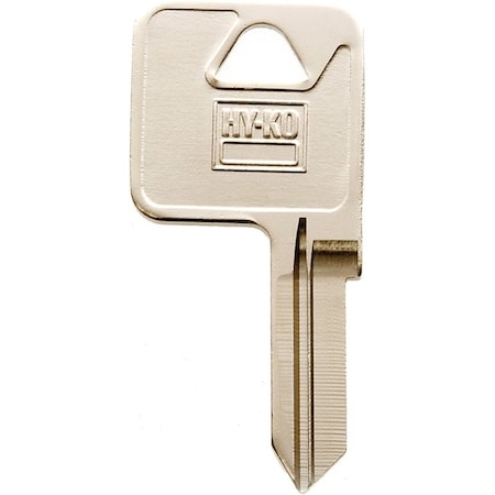 Hy-Ko Key Blank, Brass, Nickel, For: Trimark Cabinet, House Locks and Padlocks 11010TM12