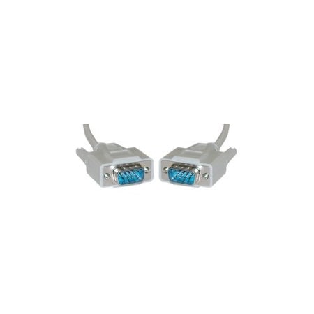 Cable Wholesale Serial Cable, DB9 Male, 9 Conductor, 1:1, 15 foot 10D1-03115