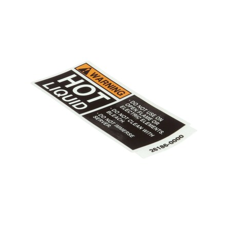 Bunn DECAL, WARNING HOT LIQUID 26186.0000