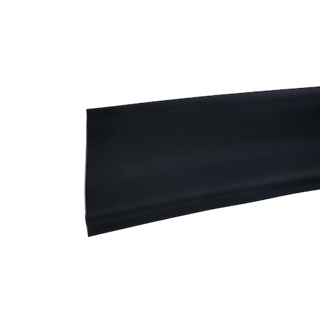 Zoro Select Wall Base Molding, PVC Vinyl, Black, 720 in L, 4 in H 2RRW9