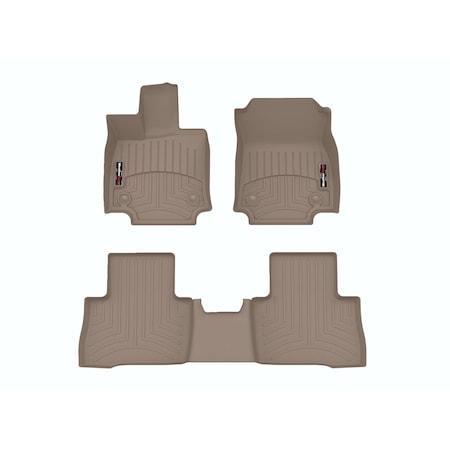 Weathertech Tan, Front and Rear Floorliners 451730-1-3