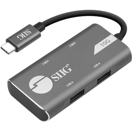 Siig ADDS TWO USB 3.1 TYPE-C AND TWO USB 3.1 TYPE-A DATA PORTS TO YOUR PC OR MAC SYST JU-H40G11-S1