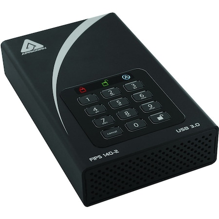 Apricorn FIPS VALIDATED, 12TB USB3.0 256B ENCRYPTN ADT-3PL256F-12TB