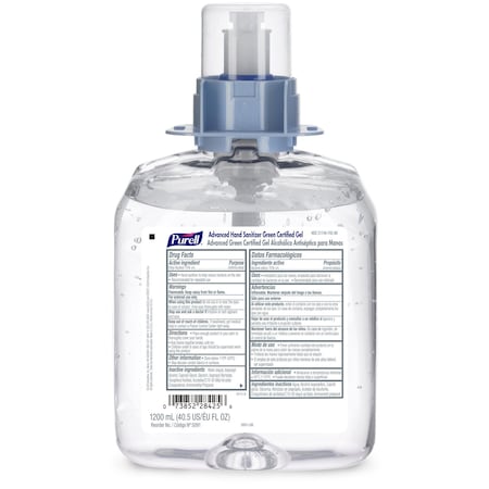 Purell Hand Sanitizer, Cartridge, Gel, 1200mL, PK4, Hygiene Series: FMX 5091-04