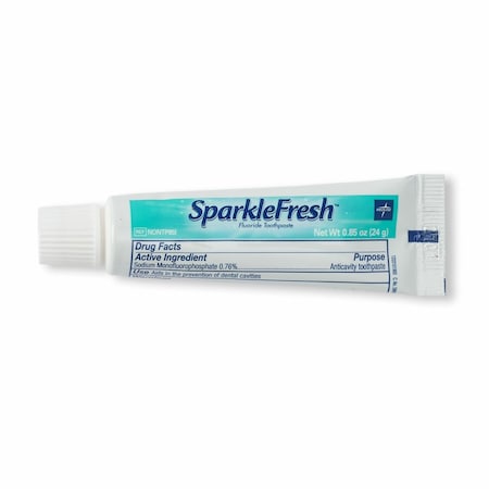Medline SparkleFresh Fluoride Toothpaste, Mint, 0.85 oz. NONTP85IH