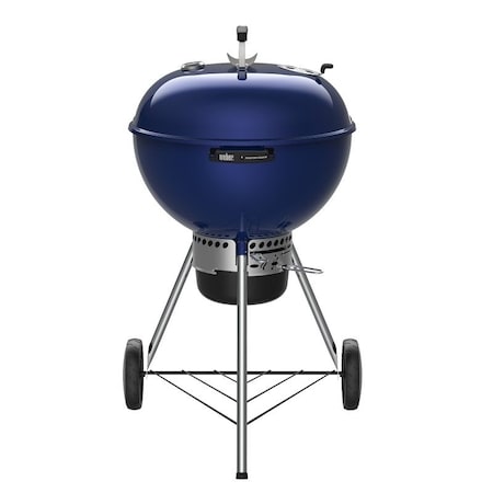 Weber MasterTouch Charcoal Grill, 1Grate, 363 sqin Primary Cooking Surface, Deep Ocean Blue 14516001