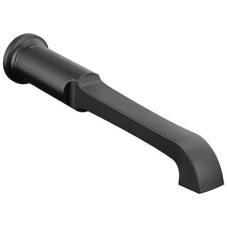 Delta Tetra Wall Mount Tub Filler Trim In Matte Black T5789-BLLHP-WL
